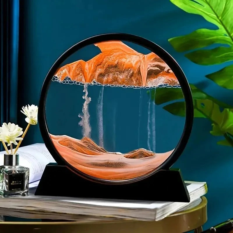 3D Quicksand Hourglass Art