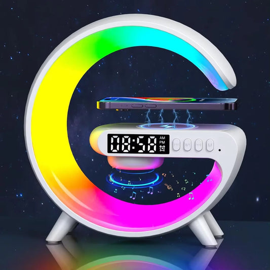 WIRELESS CHARGER ALARM CLOCK SPEAKER