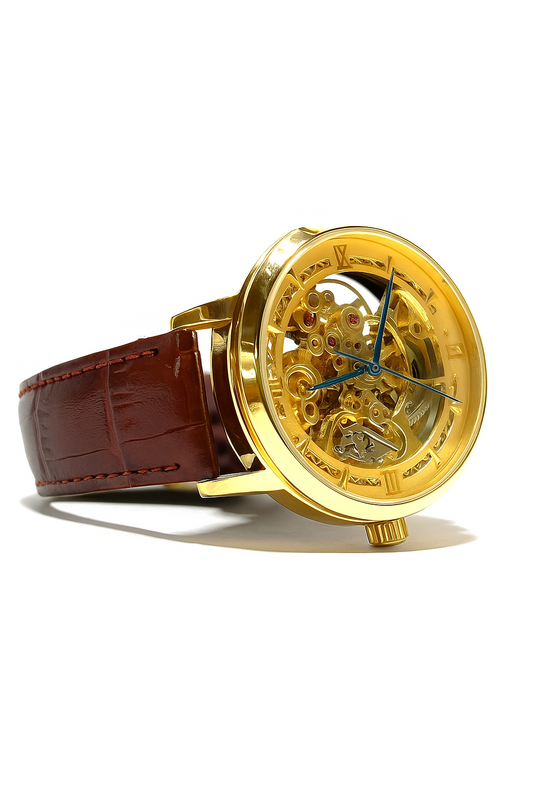SKELETON STRAP WATCH FOR MEN